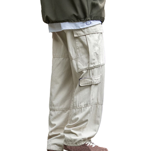Pantalons cargo streetwear pour hommes sur mesure, coupe ample, pantalons utilitaires multi-poches, fabrication de vêtements en gros OEM ODM, usine de fabrication de vêtements pour hommes - Product Image 3