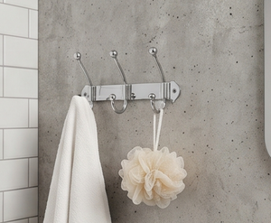 Premium Metal <b>Hook</b> Rack <b>With</b> <b>Mirror</b> Finish Rust Resistant <b>Hooks</b> For Clothing Storage Minimalist Design Stylish Home Decor - Product Image 5