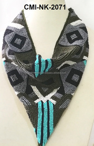 ฮิญาบผ้าชีฟองพร้อมจี้พลอยเทียมสำหรับผู้หญิงเครื่องประดับสร้อยคอลูกปัดผ้าพันคอชีฟองอัลลอยด์ - Product Image 6