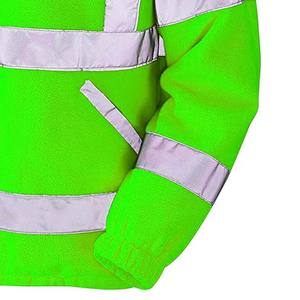 Veste de sécurité réfléchissante de haute qualité avec fermeture éclair, poches avant, impression de logo personnalisé - Product Image 5