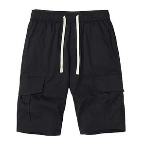 Shorts Homme 100% Coton Uni à Taille Élastique Imprimé Wax 2025 – Style Rétro High Street avec Logo Personnalisé OEM - Product Image 4