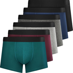 Calzoncillos Bóxer de Viscosa de Bambú para Hombre, Ropa Interior Suave, Elástica y Transpirable, Paquete Hecho en Bangladesh - Product Image 2