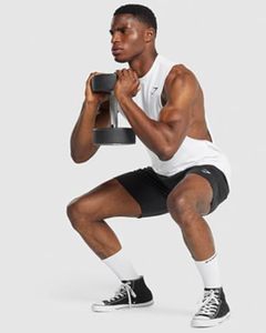 Pantalones Cortos Deportivos Premium para Hombre, Cintura Alta con Cordón Ajustable, con Presilla para Toalla, Tejido Transpirable de Poliéster/Algodón para Entrenamientos - Product Image 1
