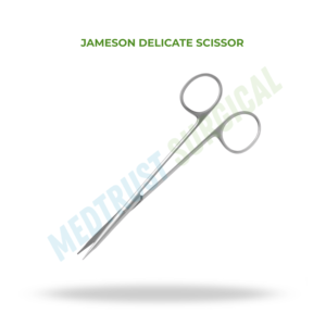 Tijeras Delicadas Jameson de 14 cm, Instrumento Quirúrgico Neuroespinal para Disección de Precisión Fina - Product Image 2