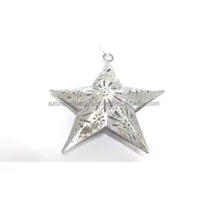 Adornos modernos para árboles de Navidad, fábrica, precios al por mayor, colgantes rectangulares de hierro para decoración del hogar - Product Image 4