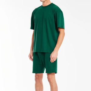 Best Sale Factory Made Short Sleeve T Shirt and Shorts <b>Set</b> Quick Dry Fabric Casual Wear Cotton Shorts Shirt Crew Neck <b>Twin</b> <b>Sets</b> - Product Image 3