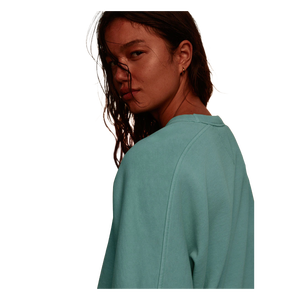 Sweat-shirt tricoté surdimensionné pour femmes, couleur unie, col rond, manches longues, coton respirant, vêtements d'automne - Product Image 5