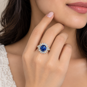 Bague en argent 925 avec diamant de laboratoire pour femme, certifiée IGI, RJC, ODM, OEM, fabricant éthique de bijoux fins, vente en gros E201287 - Product Image 2