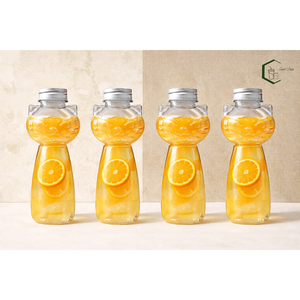 Botella de Plástico PET de 500 ml con Tapa de Rosca de Aluminio, Envase Creativo para Jugo, Leche, Té, Café, Bebidas, OEM Vietnam, Modelo CM500-33, Marca - Product Image 5