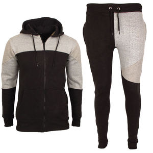 Chándal deportivo para hombre de color sólido con cremallera completa y bolsillos laterales, transpirable, de corte regular, chándal con excelente relación calidad-precio en venta. - Product Image 4
