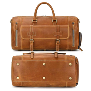 Sac fourre-tout en cuir véritable de qualité supérieure pour femme, sac à dos et sac de voyage pour homme, personnalisé par le fabricant - Product Image 4