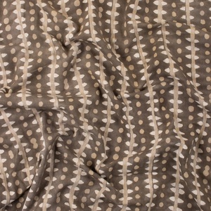 Última colección algodón impreso Kashish gris marrón tela nuevo bloque impreso diseño mejor tela para hacer funda de sofá - Product Image 1