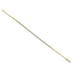 Floating Lab Grown Diamond Tennis Chain <b>Bracelet</b> 7 Inch Length Minimalist Dainty Everyday Wear <b>Stacking</b> Jewelry 14K 18K Gold - Product Image 6