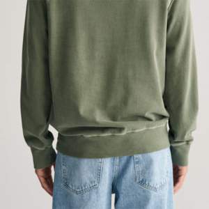 Sudadera con Capucha para Hombre, Color Verde Oliva Sólido, Manga Raglán, Algodón French Terry, Corte Regular Informal, para Otoño - Product Image 4