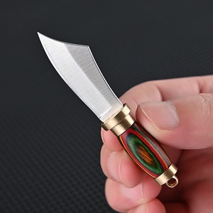 Cuchillo Clásico Mini de Hoja Fija de Acero Inoxidable, Ecológico, Forjado a Mano, Duradero, para Exteriores, con Llavero y Abrebotellas - Product Image 4