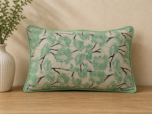 Premium Linen Embroidered Cushion <b>Cover</b> | Decorative Floral <b>Throw</b> Pillow <b>Cover</b> for <b>Sofa</b>, Living Room & Home Decor - Product Image 2