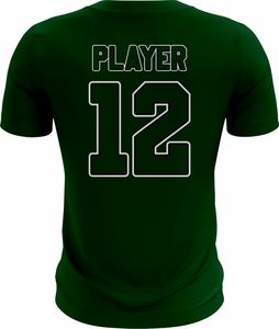 Camiseta Personalizada de Alta Calidad, Mezcla de Poliéster/Algodón, Tejido de Punto, Impresión por Sublimación, Cuello Redondo, Corte Regular, Unisex, Nombre del Equipo - Product Image 2