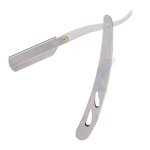 Rasoir droit professionnel pour barbier, rasoir de sécurité 100 % acier inoxydable, rasoir droit classique pour barbier pour un rasage précis - Product Image 1
