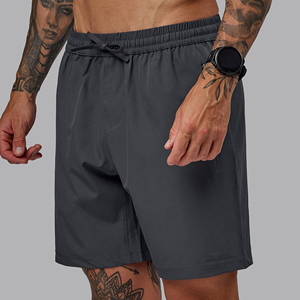 Pantalones Cortos Deportivos para Hombre, 100% Algodón, con Logotipo Personalizado, Lisos, Cómodos, con Cordón Ajustable, Tejido Grueso, Estilo Vintage - Product Image 3