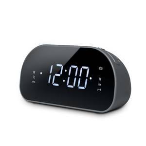 การออกแบบ ODM จัมโบ้นาฬิกาปลุกคู่วิทยุบ้านพร้อมจอแสดงผล LED หรี่ไฟปรับโหมดหลับและสถานีที่ตั้งไว้ล่วงหน้า - Product Image 1