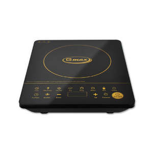 Cuisinière électrique Gmax IC-C12 1650W à brûleur unique avec commande tactile, plaque en verre, prise EU, commande par bouton pour la cuisson - Product Image 2