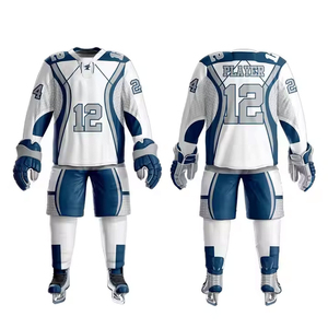 Training Ice Hockey Uniform Set with Stretchable Panels Breathable Quick Dry Comfortable Feel Custom Design Ice Hockey Uniform - Product Image 6