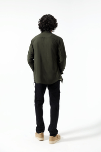 <b>Men</b> Three Quarter Sleeved Adult Double Breasted Satin <b>T</b>-<b>shirt</b> <b>Cool</b> Feeling Summer Breathable Thin Casual ODM <b>Shirt</b> - Product Image 2