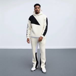 Relaxed Men Tracksuit Baggy <b>Set</b> Oversized Streetwear Two Piece Outfit Loose Fit Sweatshirt <b>Jogger</b> Pants Casual Athletic <b>Matching</b> - Product Image 6