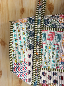 Sac fourre-tout matelassé léger de style vintage, grande capacité, en coton, pour femmes, vente en gros - Product Image 4