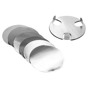 Decorative Round Stainless Steel Metal <b>Coasters</b> For Hot And Cold <b>Drinks</b> With Scratch Resistant Surface Finish - Product Image 4