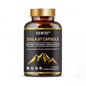 OEM/ODM Himalayan Shilajit Capsules for Energy and Immune Support Pure Shilajit 60 Capsule for <b>Men</b> & Women from India - Product Image 1