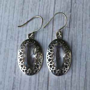 Pendientes Colgantes de Topacio Blanco, Plata de Ley 925, Joyería Bohemia Hecha a Mano, Elegante Regalo de Piedras Preciosas para Mujer - Product Image 3