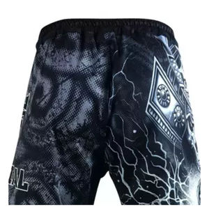 Shorts deportivos flexibles para gimnasio y MMA, shorts ligeros para entrenamiento de movimiento, shorts deportivos de tela elástica para MMA - Product Image 2