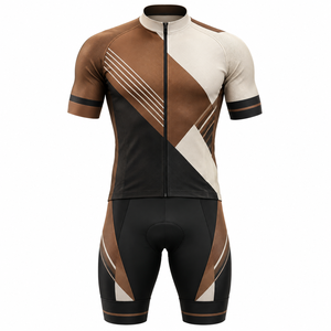 Ensemble de vêtements de cyclisme unisexe, respirant, léger, de haute qualité, 100% polyester, shorts courts, nouveau design, faible MOQ, OEM - Product Image 4