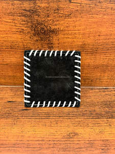 Nouveaux sous-verres carrés en cuir de vachette occidental pour la décoration intérieure sous-verres en cuir véritable pleine fleur ensemble tapis de Table basse tapis de tasse - Product Image 5