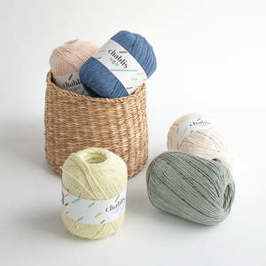 Fil à tricoter YARNA Chablis (60g) en coton mélangé, luxueux, pour travaux manuels, couleurs douces, artisanat saisonnier, coton mélangé de qualité supérieure, décoration intérieure, crochet. - Product Image 1