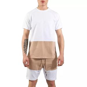 ชุดเซ็ต 2 ชิ้น เสื้อผ้าลำลองผู้ชายสำหรับฤดูร้อน เอวยางยืด ผ้า Oxford ระบายอากาศได้ดี เหมาะสำหรับวิ่งและเล่นกีฬา - Product Image 1