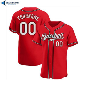 Maillot de baseball à boutons personnalisé par sublimation – Tenue athlétique - Product Image 3