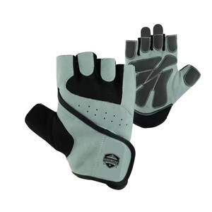 Leather <b>Half</b> Finger Weight Lifting Gloves for Gym Workout-Non-<b>Slip</b> & Breathable - Product Image 1