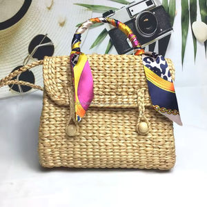 Bolsa de Jacinto de Agua Hecha a Mano Ecológica, Fabricante de Bolsas de Playa de Paja Natural y Pasto Marino, Duradera, de Vietnam - Product Image 2