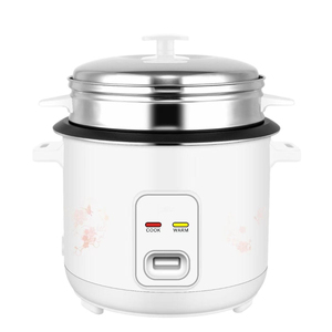 Mini cuiseur à riz 2,8 L, cuve intérieure en acier inoxydable, commande mécanique, cuisson rapide, appareil électroménager, forme cylindrique, blanc, 1000 W - Product Image 1