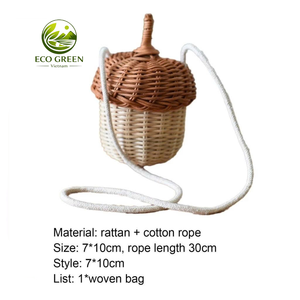 Sonajero Ecológico de Ratán para Bebé, Juguete de Mimbre Hecho a Mano con Forma de Bola de Haya, Juguete Montessori para Bebés, Venta al Por Mayor - Product Image 6