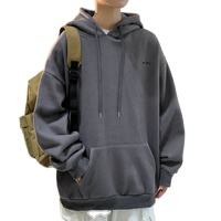 Sudaderas con capucha y sudaderas de gran tamaño para hombre, forro polar grueso personalizado, transpirable, ropa deportiva, tinte, moda Yog - Product Image 5