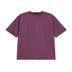 T-shirts pour hommes 100 % coton jersey, couleur unie, séchage rapide, décontractés, manches courtes, respirants, écologiques, anti-plis, en promotion à prix réduit - Product Image 1