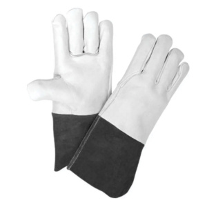 Guantes de Soldadura TIG con Certificación CE, Resistentes al Calor, de Cuero Vacuno y de Grano de Cabra, de 11 oz, para Trabajo Pesado - Product Image 2
