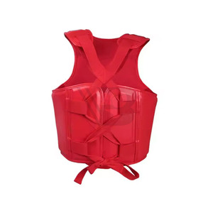 Gilet d'entraînement de boxe professionnel personnalisé en cuir avec protection de poitrine, conception de logo personnalisé, services OEM disponibles, protection optimale - Product Image 2