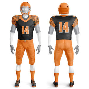 OEM Custom Design American Football <b>Practice</b> Kits for Men Plus Size Breathable 100% Polyester Short Sleeve Football Uniform Set - Product Image 1