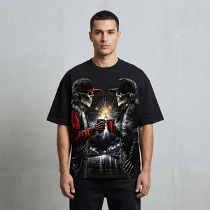 เสื้อยืดวินเทจพิมพ์ลายกราฟิกสุดเทรนดี้ ผ้าฝ้ายเจอร์ซีย์ 100% เป็นมิตรกับสิ่งแวดล้อม แขนสั้น สำหรับทุกเพศ ขายส่ง - Product Image 3