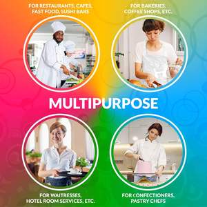 1000 Pack Ultra-Thin 1 Mil Disposable PE <b>Aprons</b> 28 X 55 White Liquid-Proof Workwear Protective Industrial Gloves for Men <b>Women</b> - Product Image 5