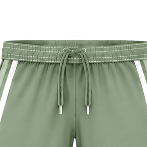 Shorts de rugby personnalisés vert sauge et blanc, uniforme d'équipe, respirant, léger, vêtements de sport personnalisés, performance athlétique - Product Image 5